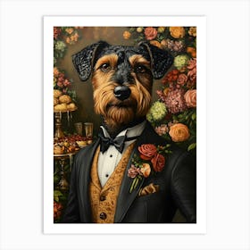 Airedale Whimsy 1 Art Print