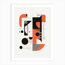 Abstract Letter C Art Print