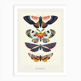 Colourful Insect Illustration Butterfly 16 Poster Art Print