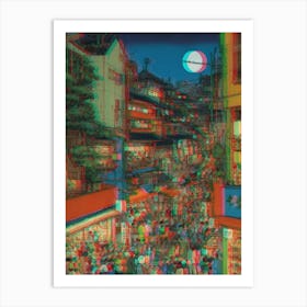 Asian Street Scene 2 Art Print