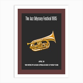 Jazz Odyssey Festival 1965 Art Print