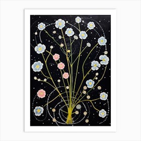 Gypsophila Babys Breath 1 Hilma Af Klint Inspired Flower Illustration Art Print