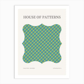 Checkered Pattern Poster 34 Art Print