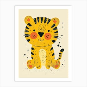Yellow Tiger 1 Art Print