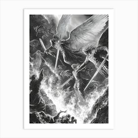 Angels And Demons Art Print