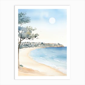 Watercolour Of Bondi Beach   Sydney Australia 3 Art Print