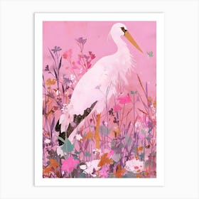 White Stork Art Print