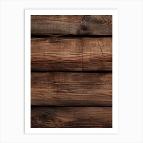 Rustic Wood Planks Art Print