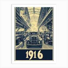 Aihrgdesign A Vintage Industrial Poster Celebrating Automobil D7c68ebd 2fb4 45fa Af9d 64ea0bcb56ac 0 Art Print