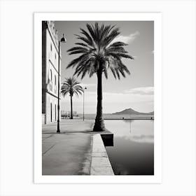 Palma De Mallorca, Spain, Black And White Analogue Photography 1 Art Print