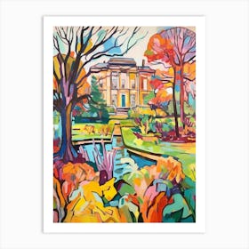 Autumn Gardens Painting Kew Gardens Hillsborough Castle London 2 Art Print