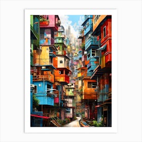 "Skyline Symphony: Hong Kong's Urban Pulse" Art Print