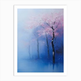 Sakura Trees Art Print