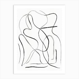 Abstract Scribble Art Paint Strokes Art Print