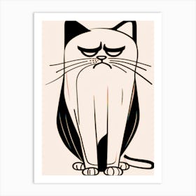 Grumpy Cat Art Print