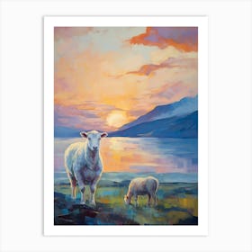 Scottish Highland Sheep By Loch Damh 2 Art Print