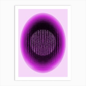 Dark Cosmic Egg Lilac 1 Art Print