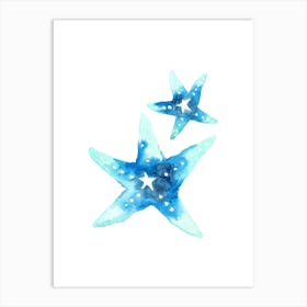 Watercolor Starfish Art Print