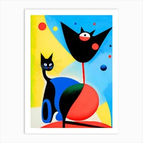 Cat And Dog Art Print