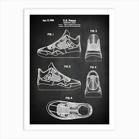 Basketball Shoe Art Air Jordan 4 Shoe Art Jordan Basketball Shoes Shoe Decor Print Basketball Shoe Print Shoe Decor 41 Art Print