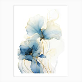 Blue Flowers 53 Art Print