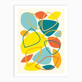 Colorful Mid Century Modern Abstract 23 Art Print