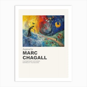 Museum Poster Inspired By Marc Chagall 4 Art Print