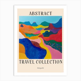 Abstract Travel Collection Poster Venezuela Art Print