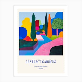 Colourful Gardens Chiswick House Gardens United Kingdom 4 Blue Poster Art Print