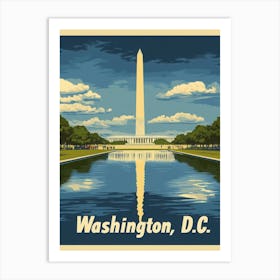 Aihrgdesign A Vintage Travel Poster Of Washington DC Art Print