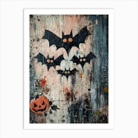 Horror Bats Art Print