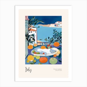 Cat In The Italy 3 Italian Summer Collection Art Print