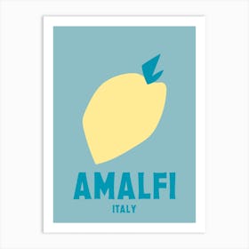 Amalfi, Italy, Graphic Style Poster 4 Art Print