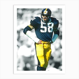 Jack Lambert Of The Pittsburgh Steelers Art Print