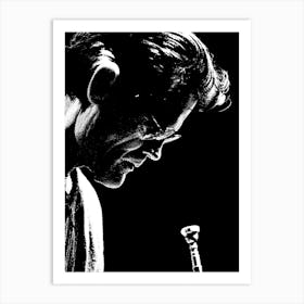 Chet Baker Line Art Illustration 1 Art Print