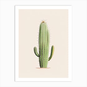 Ladyfinger Cactus Marker Art 2 Art Print