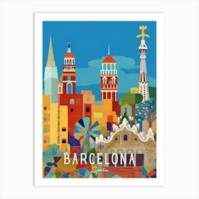 Barcelona Spain Travel 1 Art Print