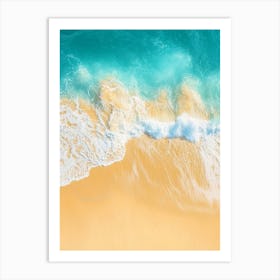 Aerial View Of A Beach 30 Art Print