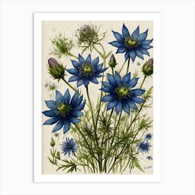 Blue Cosmos 3 Art Print