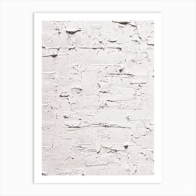 Textured White Minimal Art Print