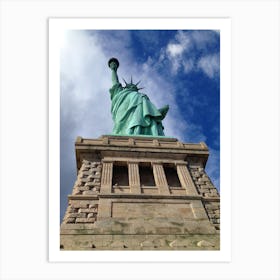 Statue of Liberty from Below Art Print