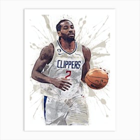 Kawhi Leonard La Clippers Art Print