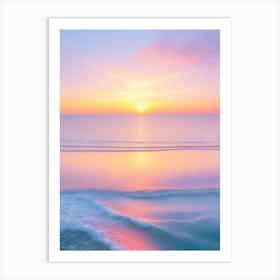 Sunset At The Beach 1 Art Print