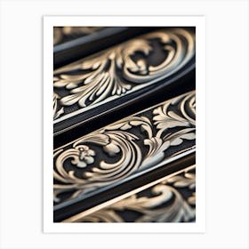 Close Up Of Ornate Knives Art Print