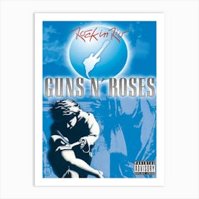 Guns N’ Roses 1991 01 23 Rio De Janeiro Brazil Poster Art Print