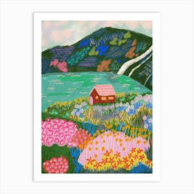 House by The Lake Art Print