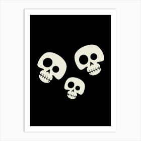 Three Skulls Art Print