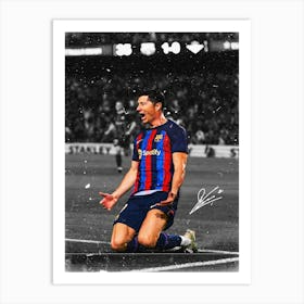 Robert Lewandowski Art Print