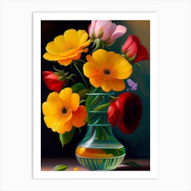 Flowers In A Vase Art Print