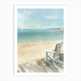 Day At The Beach 4 Art Print